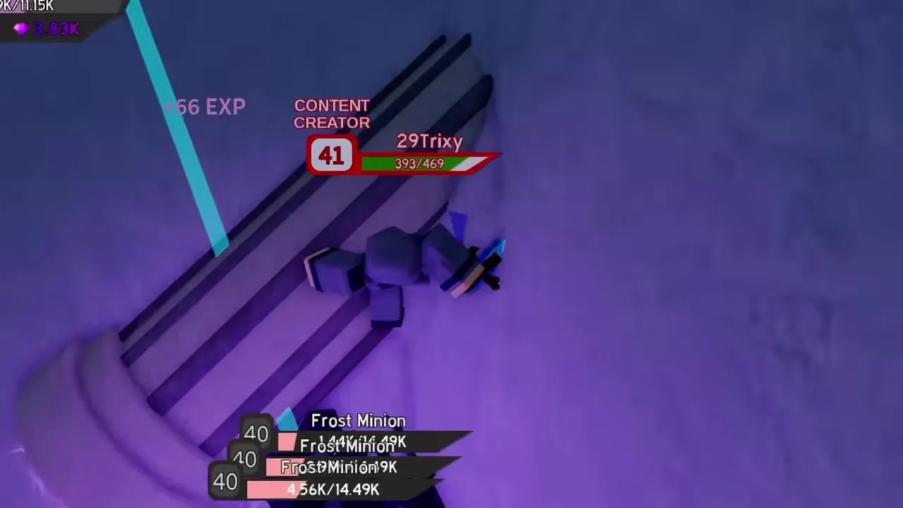 Dungeon Quest Reborn ability cast frame on Winter Outpost